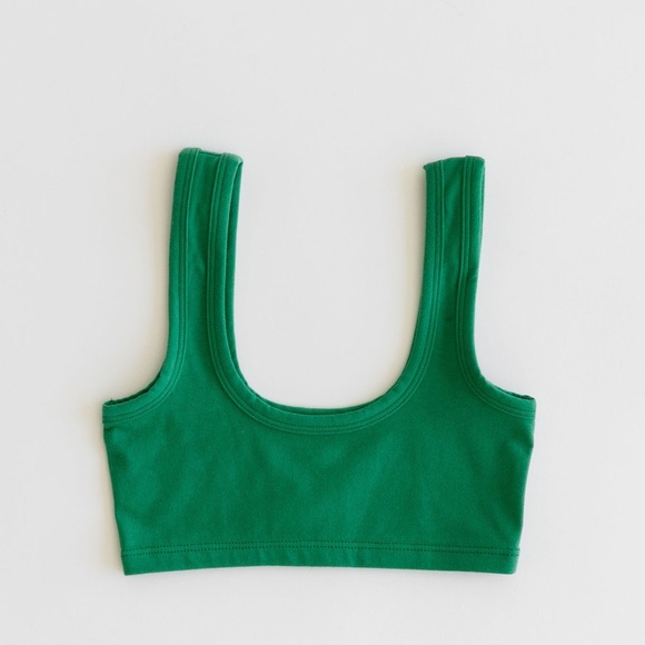 ❌ SOLD ❌  ARQ Wide-Strap Bra in Verdant - Picture 1 of 4